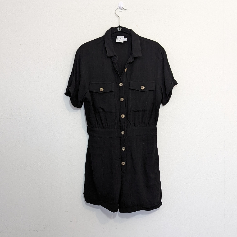 Princess Polly Black Romper Size Small